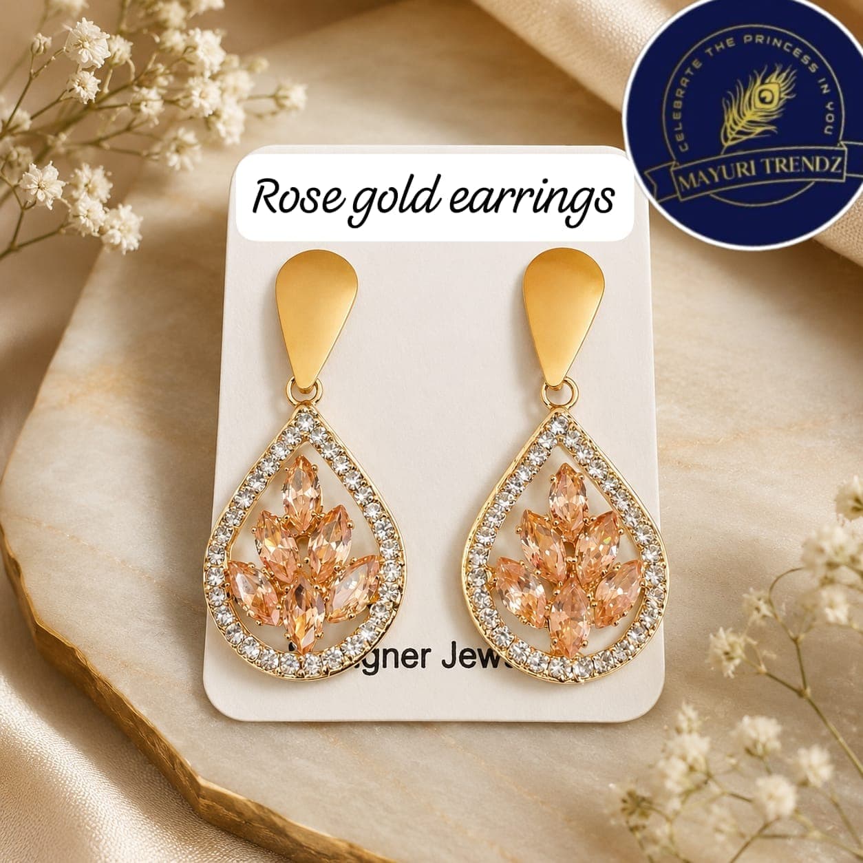 Rose Gold Earrings